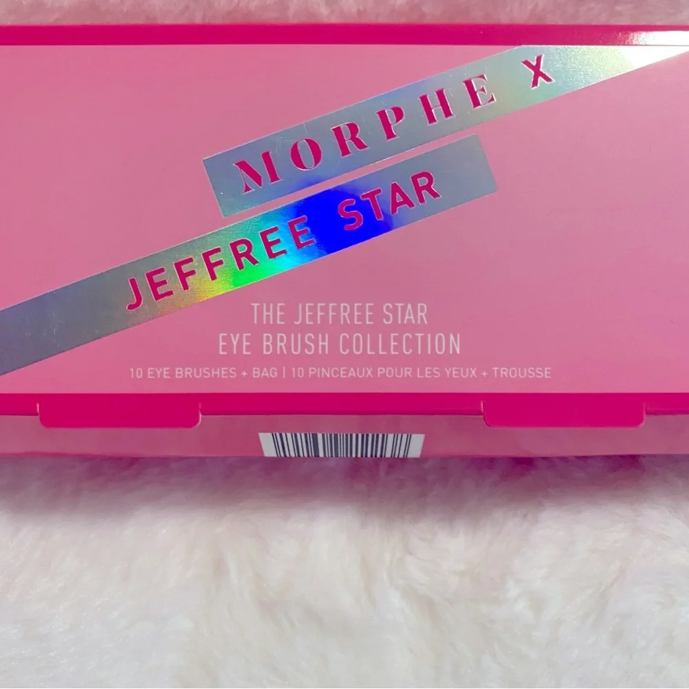 NIB MORPHE X JEFFREE STAR - 10Pcs Eye Brush Collection Set in Pink